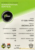 2025-26 Cricket Traders - Silver - S 147 - Samantha Bates - Sydney Thunder