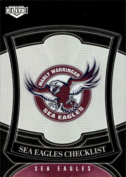 2023 NRL Elite Silver Special - P055 - Manly-Warringah Sea Eagles Checklist - Manly-Warringah Sea Eagles