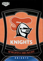 2023 NRL Elite Silver Special - P073 - Newcastle Knights Checklist - Newcastle Knights