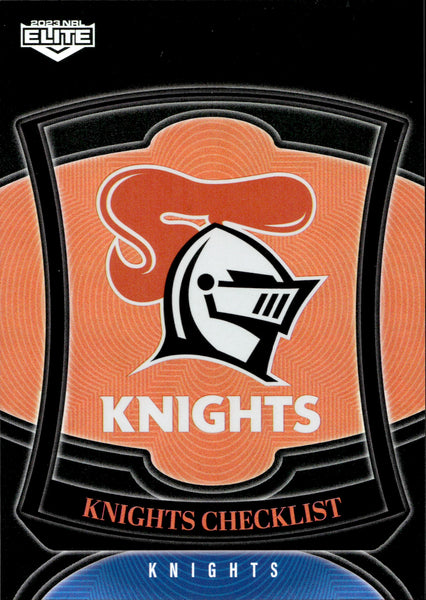 2023 NRL Elite Silver Special - P073 - Newcastle Knights Checklist - Newcastle Knights