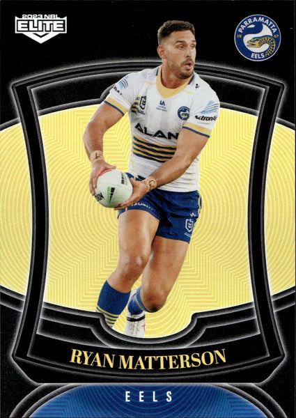 Ryan Matterson Rugby 2023 NRL Elite Silver Special - P096 - Ryan Matterson - Parramatta Eel ...