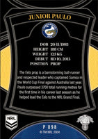 2023 NRL Elite Silver Special - P098 - Junior Paulo - Parramatta Eels