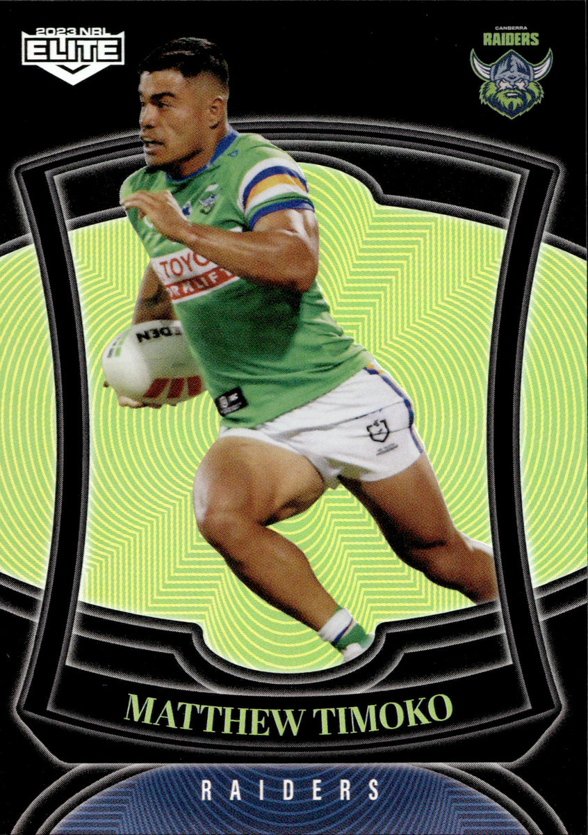 2023 NRL Elite Silver Special - P015 - Matthew Timoko - Canberra Raide ...
