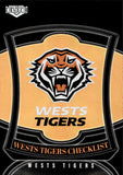 2023 NRL Elite Silver Special - P145 - Wests Tigers Checklist - Wests Tigers