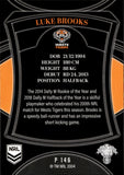 2023 NRL Elite Silver Special - P146 - Luke Brooks - Wests Tigers