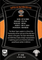 2023 NRL Elite Silver Special - P149 - Apisai Koroisau - Wests Tigers