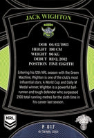 2023 NRL Elite Silver Special - P017 - Jack Wighton - Canberra Raiders