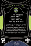 2023 NRL Elite Silver Special - P017 - Jack Wighton - Canberra Raiders