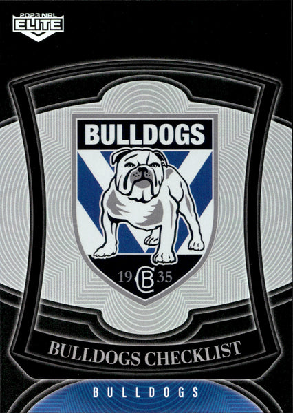 2023 NRL Elite Silver Special - P019 - Canterbury-Bankstown Bulldogs Checklist - Canterbury-Bankstown Bulldogs