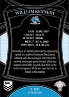 2023 NRL Elite Silver Special - P031 - William Kennedy - Cronulla-Sutherland Sharks