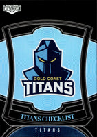 2023 NRL Elite Silver Special - P046 - Gold Coast Titans Checklist - Gold Coast Titans