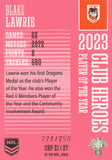 2024 NRL Traders - Club Heroes Pink - CHP 21 - Blake Lawrie - 224/250