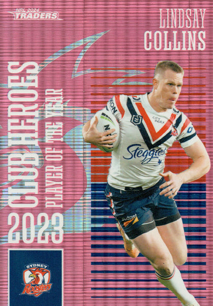 2024 NRL Traders - Club Heroes Pink - CHP 23 - Lindsay Collins - 219/250