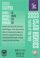 2024 NRL Traders - Club Heroes Teal - CHT 12 - Xavier Coates - 097/175