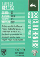 2024 NRL Traders - Club Heroes Teal - CHT 20 - Campbell Graham - 123/175