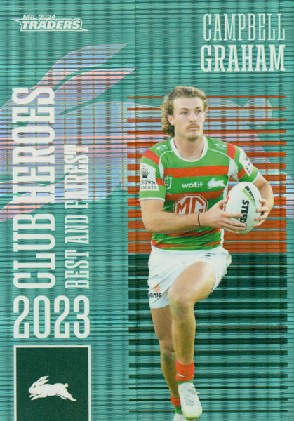 2024 NRL Traders - Club Heroes Teal - CHT 20 - Campbell Graham - 123/175