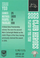 2024 NRL Traders - Club Heroes Teal - CHT 19 - Isaah Yeo - 124/175