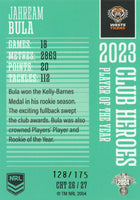 2024 NRL Traders - Club Heroes Teal - CHT 26 - Jahream Bula - 128/175