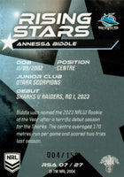 2024 NRL Traders - Rising Stars Album Card - RSA 07 - Annessa Biddle - 004/150