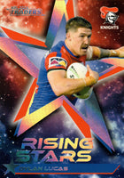 2024 NRL Traders - Rising Stars Album Card - RSA 13 - Dylan Lucas - 003/150