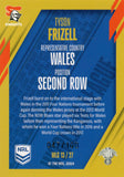 2024 NRL Traders - World In League Gold - WLG 13 - Tyson Frizell - 047/100