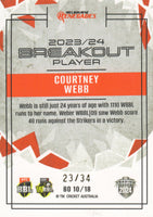 2024-25 Cricket Traders - Breakout Priority - BO 10 - Courtney Webb - 23/34