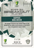 2024-25 Cricket Traders - Breakout Priority - BO 02 - Sophie Molineux - 11/34
