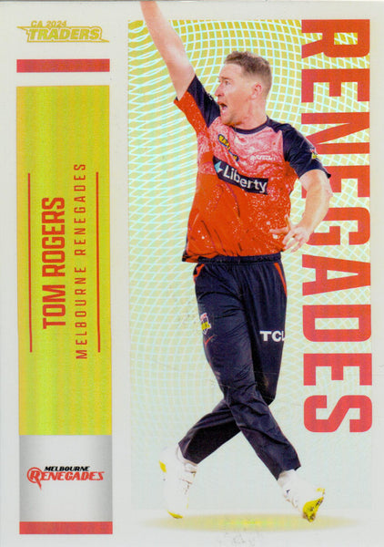 2024-25 Cricket Traders - Gold Special - G 095 - Tom Rogers - 65/67