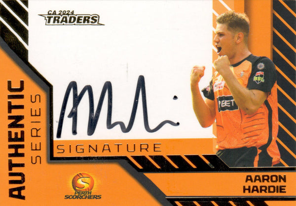 2024-25 Cricket Traders - Authentic Signature Team - AST 08 - Aaron Hardie - 10/30