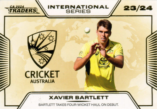 2024-25 Cricket Traders - International Series Gold - ISG 17 - Xavier Bartlett - 36/67