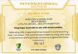 2024-25 Cricket Traders - International Series Gold - ISG 26 - Alana King - 06/67