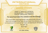 2024-25 Cricket Traders - International Series Gold - ISG 34 - Darcie Brown - 52/67