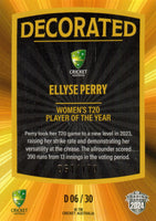 2024-25 Cricket Traders - Decorated - D 06 - Ellyse Perry - Australia - 064/170