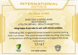 2024-25 Cricket Traders - International Series Gold - ISG 26 - Alana King - 12/67