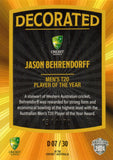 2024-25 Cricket Traders - Decorated - D 07 - Jason Behrendorff - Australia - 131/170