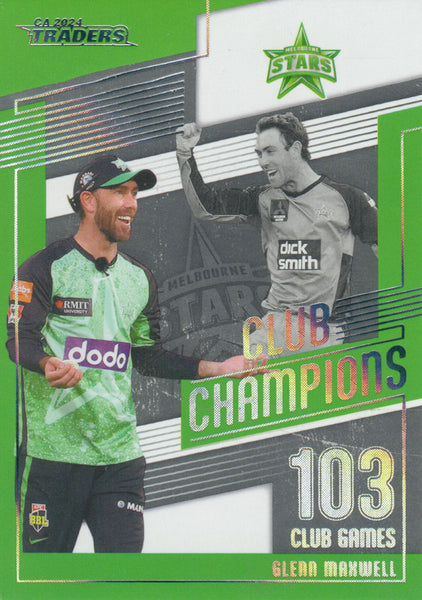 2024-25 Cricket Traders - Club Champions Priority - CC 09 - Glenn Maxwell - 17/38