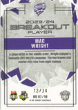 2024-25 Cricket Traders - Breakout Priority - BO 07 - Mac Wright - 12/34