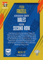 2024 NRL Traders - World In League Gold - WLG 13 - Tyson Frizell - 058/100