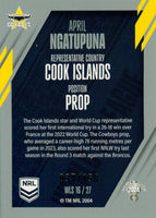 2024 NRL Traders - World In League Silver - WLS 16 - April Ngatupuna - 037/150