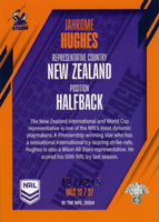 2024 NRL Traders - World In League Copper - WLC 12 - Jahrome Hughes - 144/215