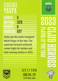 2024 NRL Traders - Club Heroes Green - CHG 04 - Simaima Taufa - 051/100