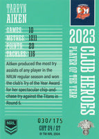 2024 NRL Traders - Club Heroes Teal - CHT 24 - Tarryn Aiken - 030/175