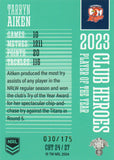 2024 NRL Traders - Club Heroes Teal - CHT 24 - Tarryn Aiken - 030/175