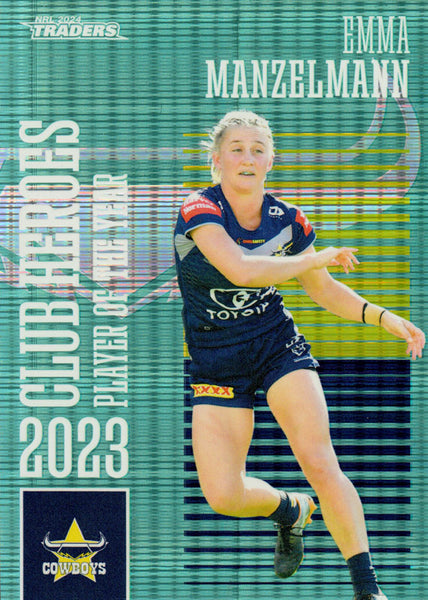2024 NRL Traders - Club Heroes Teal - CHT 16 - Emma Manzelmann - 068/175
