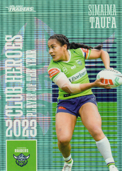 2024 NRL Traders - Club Heroes Teal - CHT 04 - Simaima Taufa - 022/175