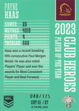 2024 NRL Traders - Club Heroes Teal - CHT 01 - Payne Haas - 048/175
