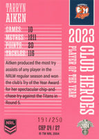 2024 NRL Traders - Club Heroes Pink - CHP 24 - Tarryn Aiken - 191/250