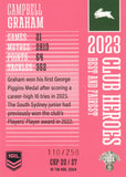 2024 NRL Traders - Club Heroes Pink - CHP 20 - Campbell Graham - 110/250