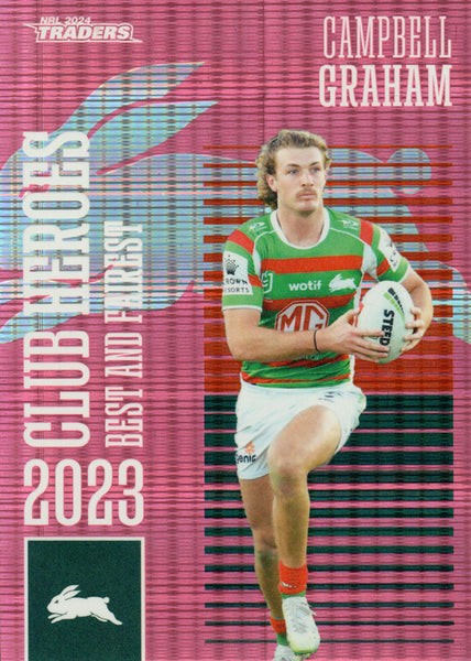 2024 NRL Traders - Club Heroes Pink - CHP 20 - Campbell Graham - 110/250