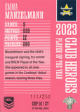 2024 NRL Traders - Club Heroes Pink - CHP 16 - Emma Manzelmann - 117/250